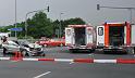 Schwerer Unfall mit Reisebus Lohmar Donrather Dreieck P135